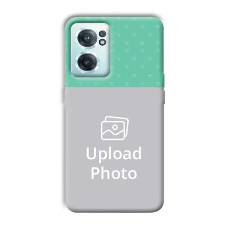 Green Hearts Customized Printed Back Case for OnePlus Nord CE 2