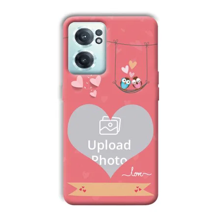 Love Birds Design Customized Printed Back Case for OnePlus Nord CE 2