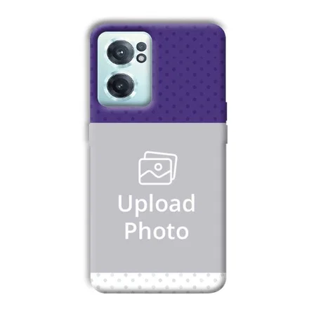 Blue White Dots Customized Printed Back Case for OnePlus Nord CE 2