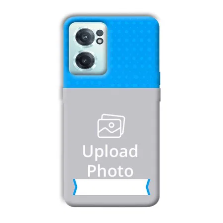 Sky Blue & White Customized Printed Back Case for OnePlus Nord CE 2