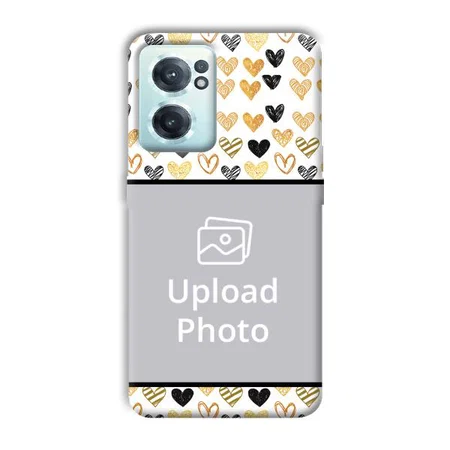 Small Hearts Customized Printed Back Case for OnePlus Nord CE 2