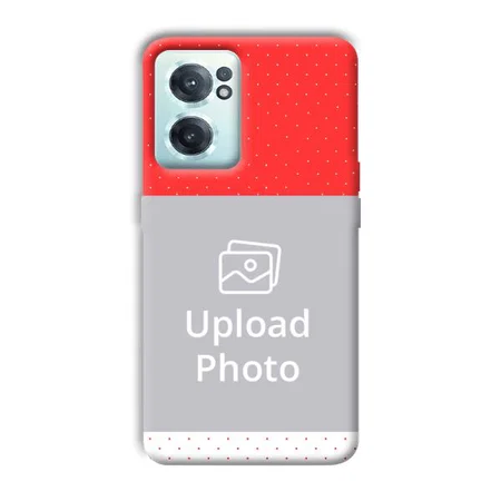 Red White Customized Printed Back Case for OnePlus Nord CE 2