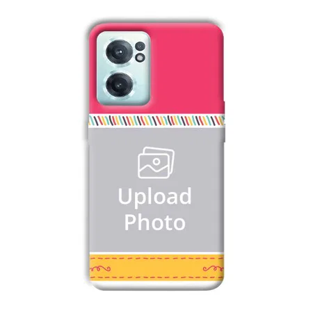 Pink Yellow Customized Printed Back Case for OnePlus Nord CE 2