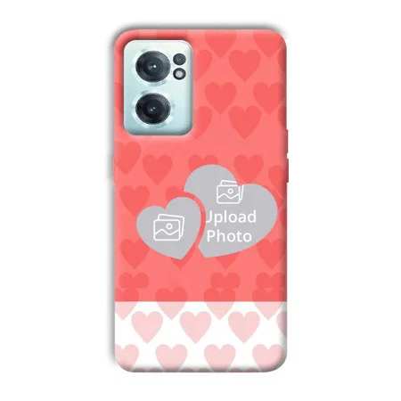 2 Hearts Customized Printed Back Case for OnePlus Nord CE 2
