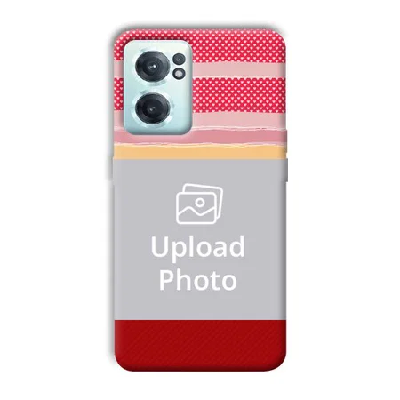 Red Pink Design Customized Printed Back Case for OnePlus Nord CE 2