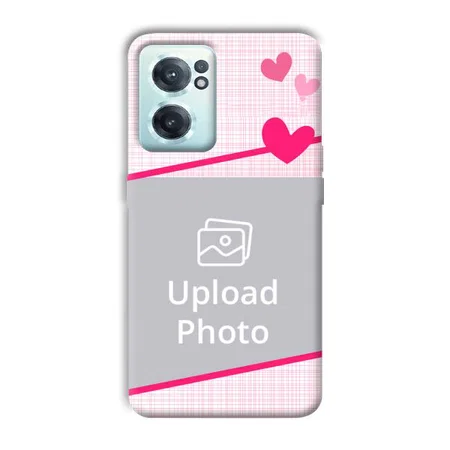Pink Check Customized Printed Back Case for OnePlus Nord CE 2