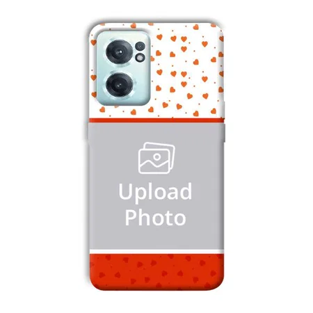Orange Hearts Customized Printed Back Case for OnePlus Nord CE 2