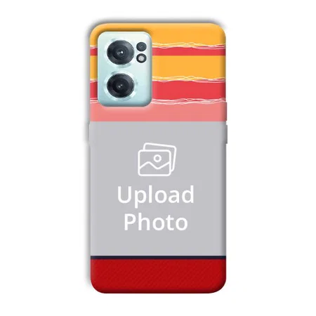 Yellow Pink Customized Printed Back Case for OnePlus Nord CE 2