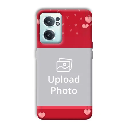 Red Pink  Customized Printed Back Case for OnePlus Nord CE 2