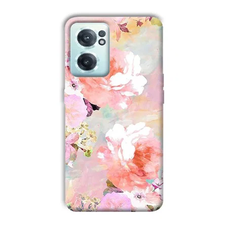 Floral Canvas Customized Printed Back Case for OnePlus Nord CE 2