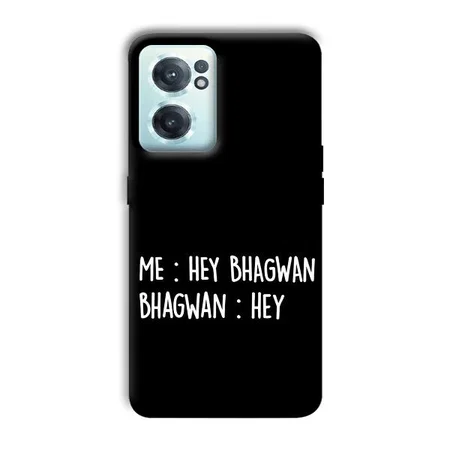 Hey Bhagwan Customized Printed Back Case for OnePlus Nord CE 2