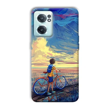 Boy & Sunset Customized Printed Back Case for OnePlus Nord CE 2