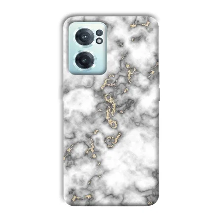 Grey White Design Customized Printed Back Case for OnePlus Nord CE 2