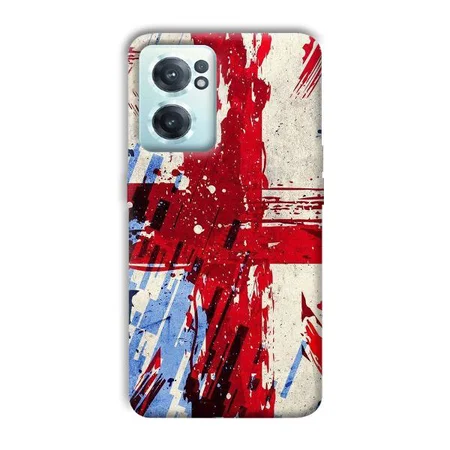 Red Cross Design Customized Printed Back Case for OnePlus Nord CE 2