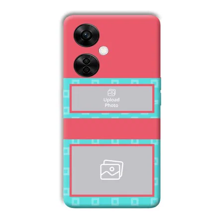 Blue Pink Customized Printed Back Case for OnePlus Nord CE 3 Lite 5G