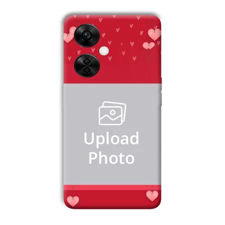 Red Pink  Customized Printed Back Case for OnePlus Nord CE 3 Lite 5G