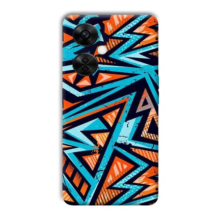 Zig Zag Pattern Customized Printed Back Case for OnePlus Nord CE 3 Lite 5G