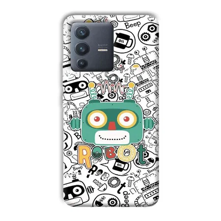 Animated Robot Customized Printed Back Case for Vivo V23