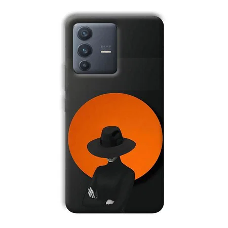 Woman In Black Customized Printed Back Case for Vivo V23