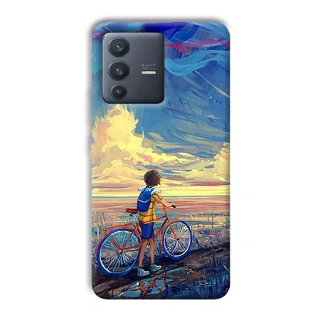 Boy & Sunset Customized Printed Back Case for Vivo V23
