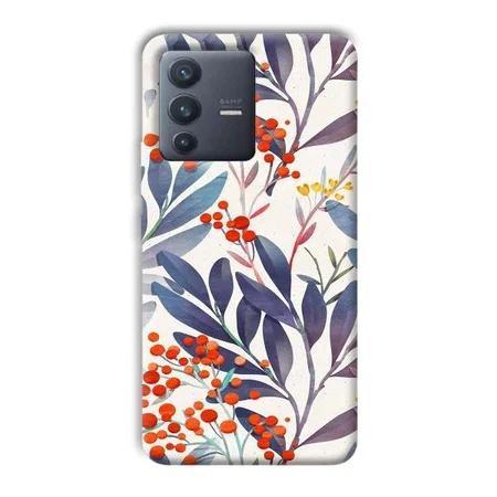 Cherries Customized Printed Back Case for Vivo V23