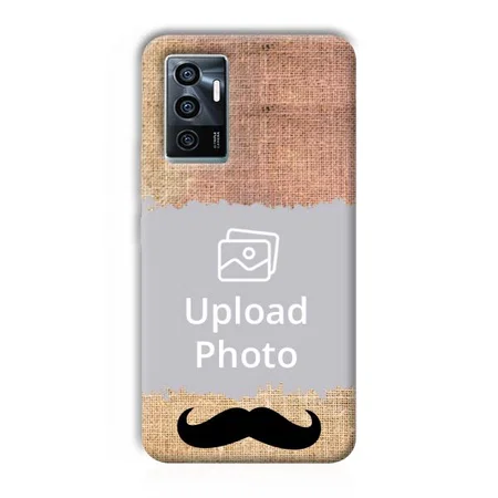 Moustache Customized Printed Back Case for Vivo V23e