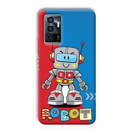 Robot Customized Printed Back Case for Vivo V23e