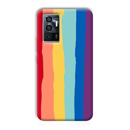 Vertical Paint Customized Printed Back Case for Vivo V23e