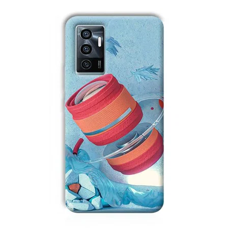 Blue Design Customized Printed Back Case for Vivo V23e
