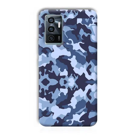 Blue Patterns Customized Printed Back Case for Vivo V23e