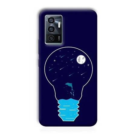 Night Bulb Customized Printed Back Case for Vivo V23e