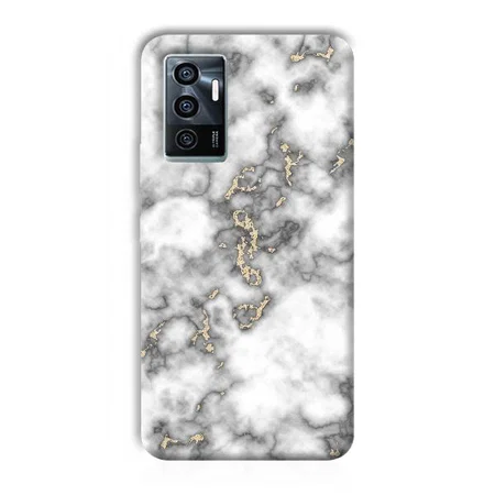 Grey White Design Customized Printed Back Case for Vivo V23e