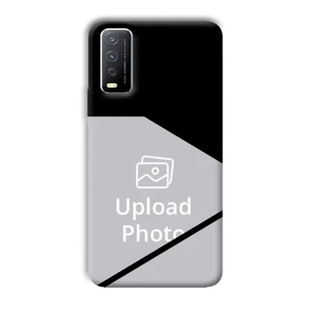 Black Customized Printed Back Case for Vivo Y12s