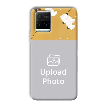 Flowers Background Customized Printed Back Case for Vivo Y21T