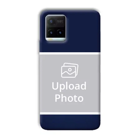 Blue White Customized Printed Back Case for Vivo Y21T