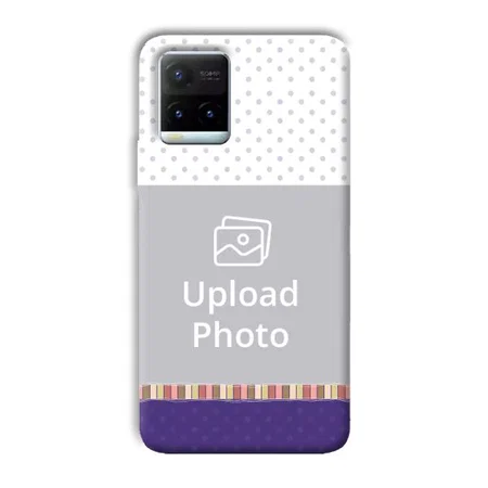Blue White Customized Printed Back Case for Vivo Y21T