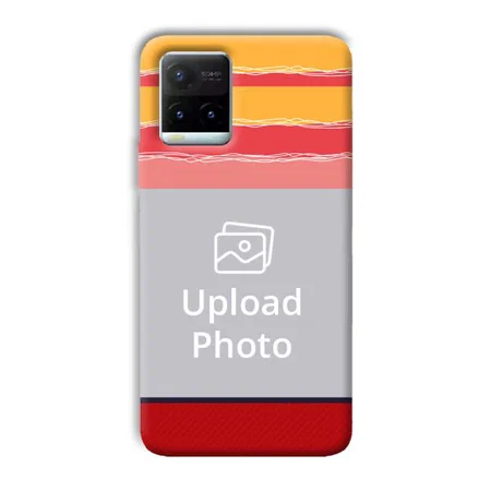 Yellow Pink Customized Printed Back Case for Vivo Y21T