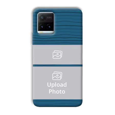 Dark Blue Customized Printed Back Case for Vivo Y21T