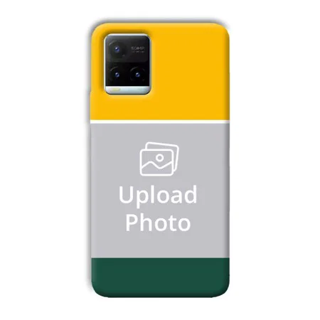Yellow Green Customized Printed Back Case for Vivo Y21T