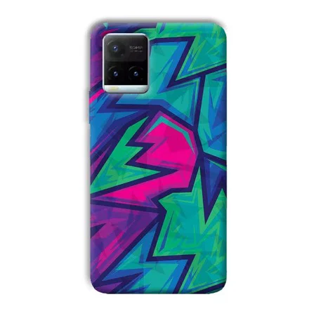 Dark Pink Design Customized Printed Back Case for Vivo Y21T