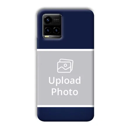 Blue White Customized Printed Back Case for Vivo Y33T
