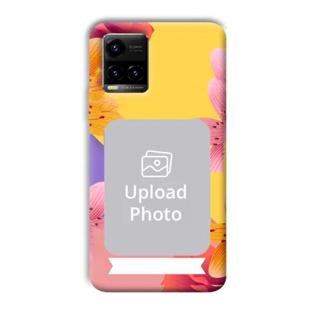 Colorful Flowers Customized Printed Back Case for Vivo Y33T