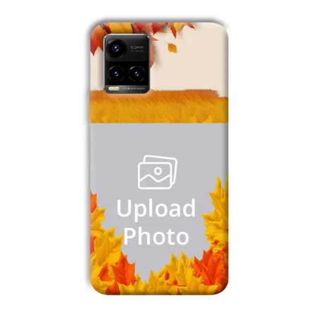 Maple Leaves Customized Printed Back Case for Vivo Y33T