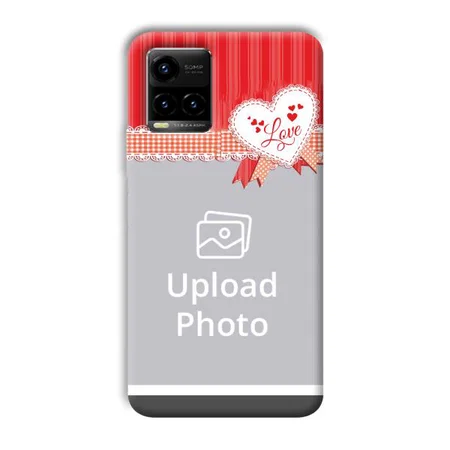 Valentine Customized Printed Back Case for Vivo Y33T
