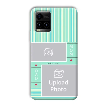 Mom Dad Customized Printed Back Case for Vivo Y33T