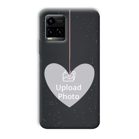 Hearts Customized Printed Back Case for Vivo Y33T