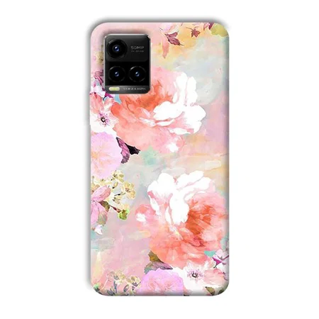 Floral Canvas Customized Printed Back Case for Vivo Y33T