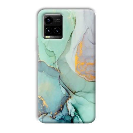 Green Marble Customized Printed Back Case for Vivo Y33T