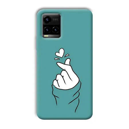 Korean Love Design Customized Printed Back Case for Vivo Y33T