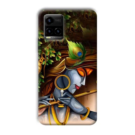 Krishna & Flute Customized Printed Back Case for Vivo Y33T
